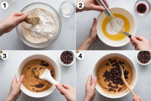 How to bake flour for raw cookie dough?