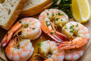 What to eat with garlic butter shrimp?