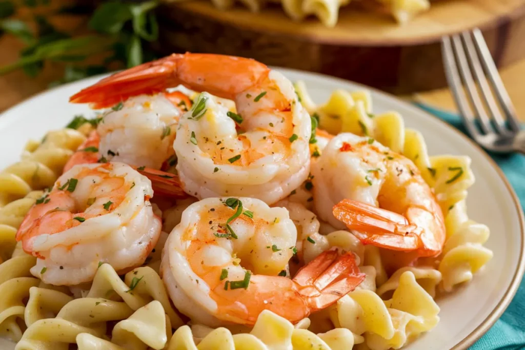 What to eat with garlic butter shrimp?