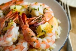 What is shrimp with garlic sauce made of?