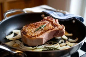 What is the best way to cook pork chops without them drying out?