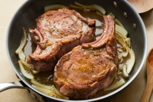 How do you keep bone-in pork chops from drying out?