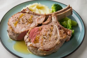 How do you keep bone-in pork chops from drying out?