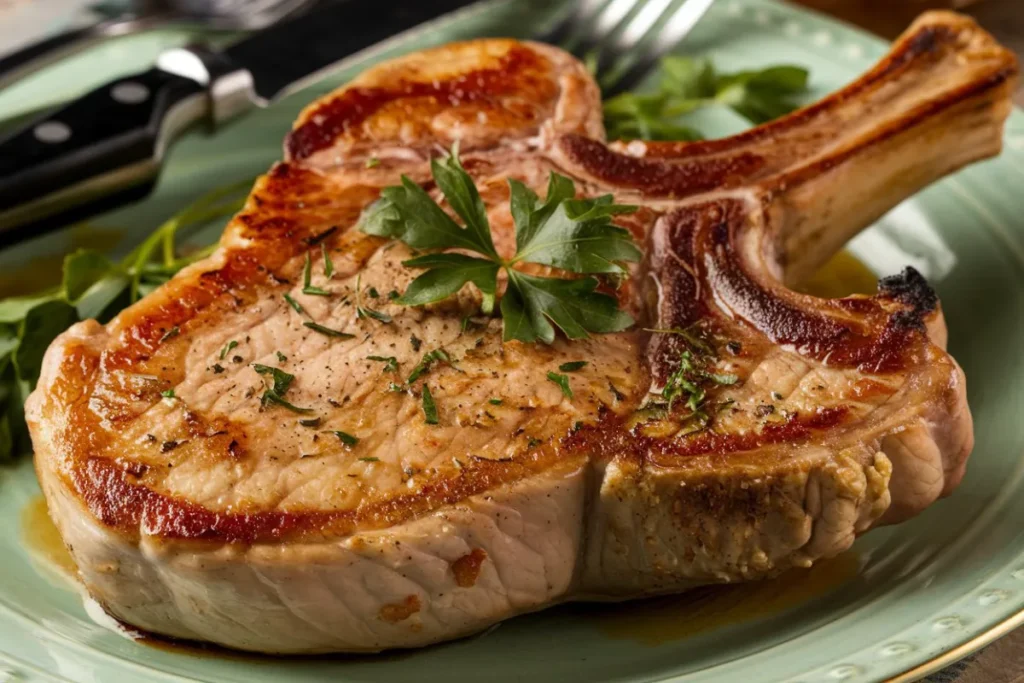 Is it better to bake or fry bone-in pork chops?