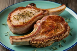 Is it better to bake or fry bone-in pork chops?