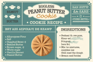 eggless peanut butter cookie recipe